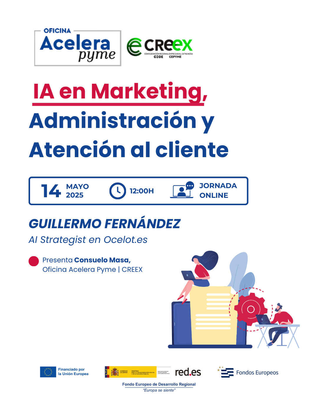 Jornada Online: Transforma tu negocio con IA en marketing, administración y atención al cliente