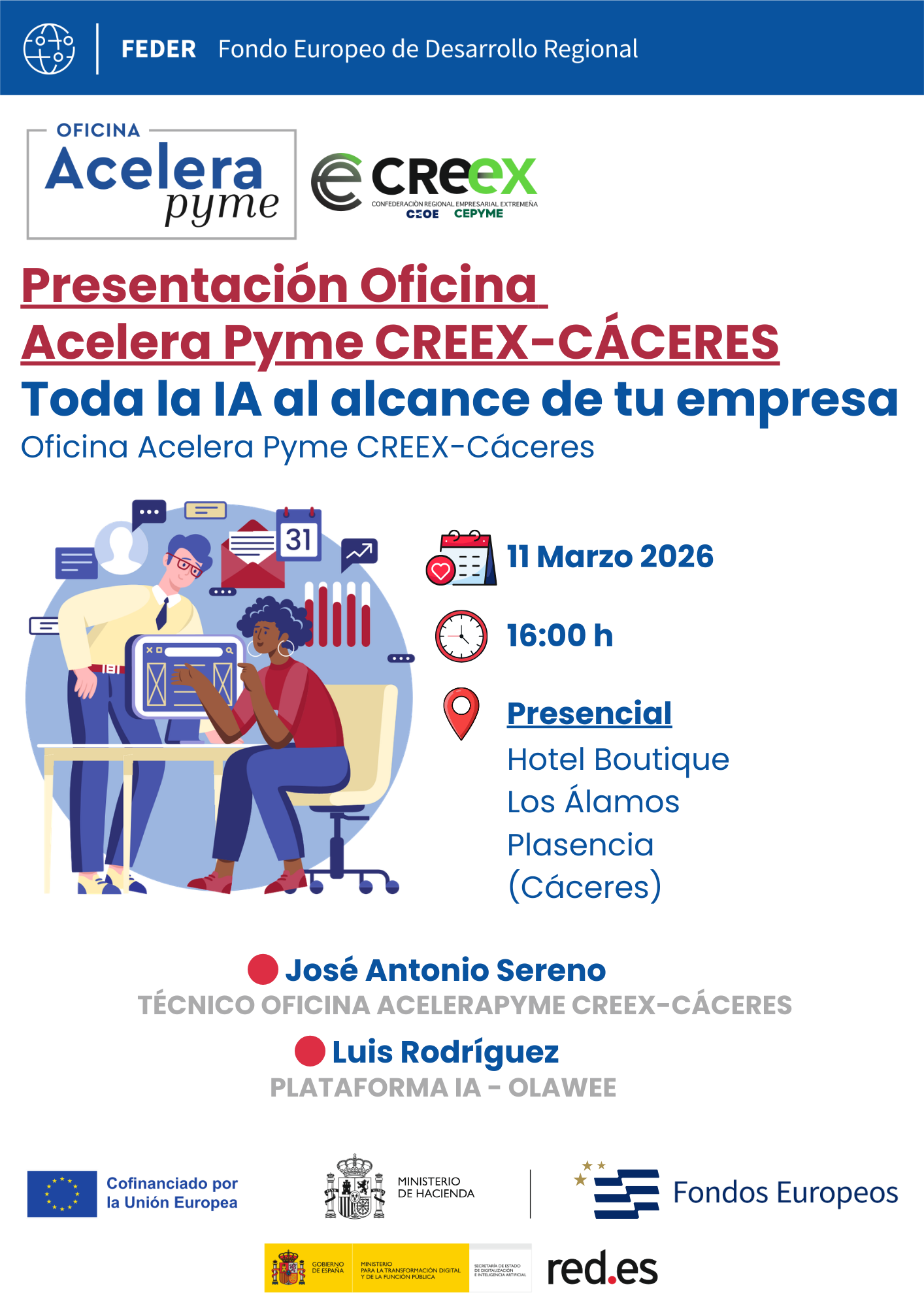 IA para empresas en Plasencia | Presentación OAP CREEX Cáceres