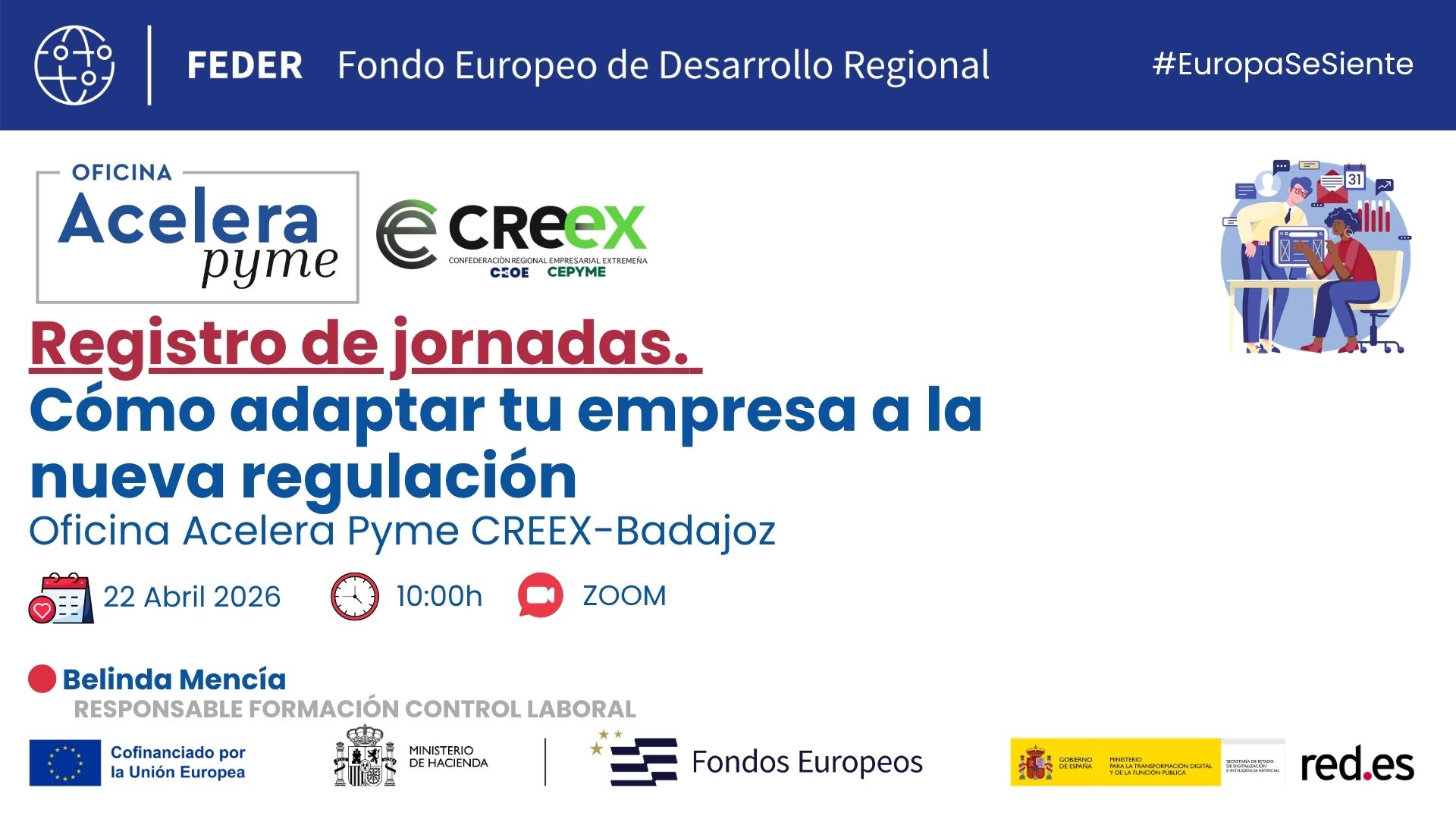 Registro de Jornada Laboral | Acelera Pyme Badajoz