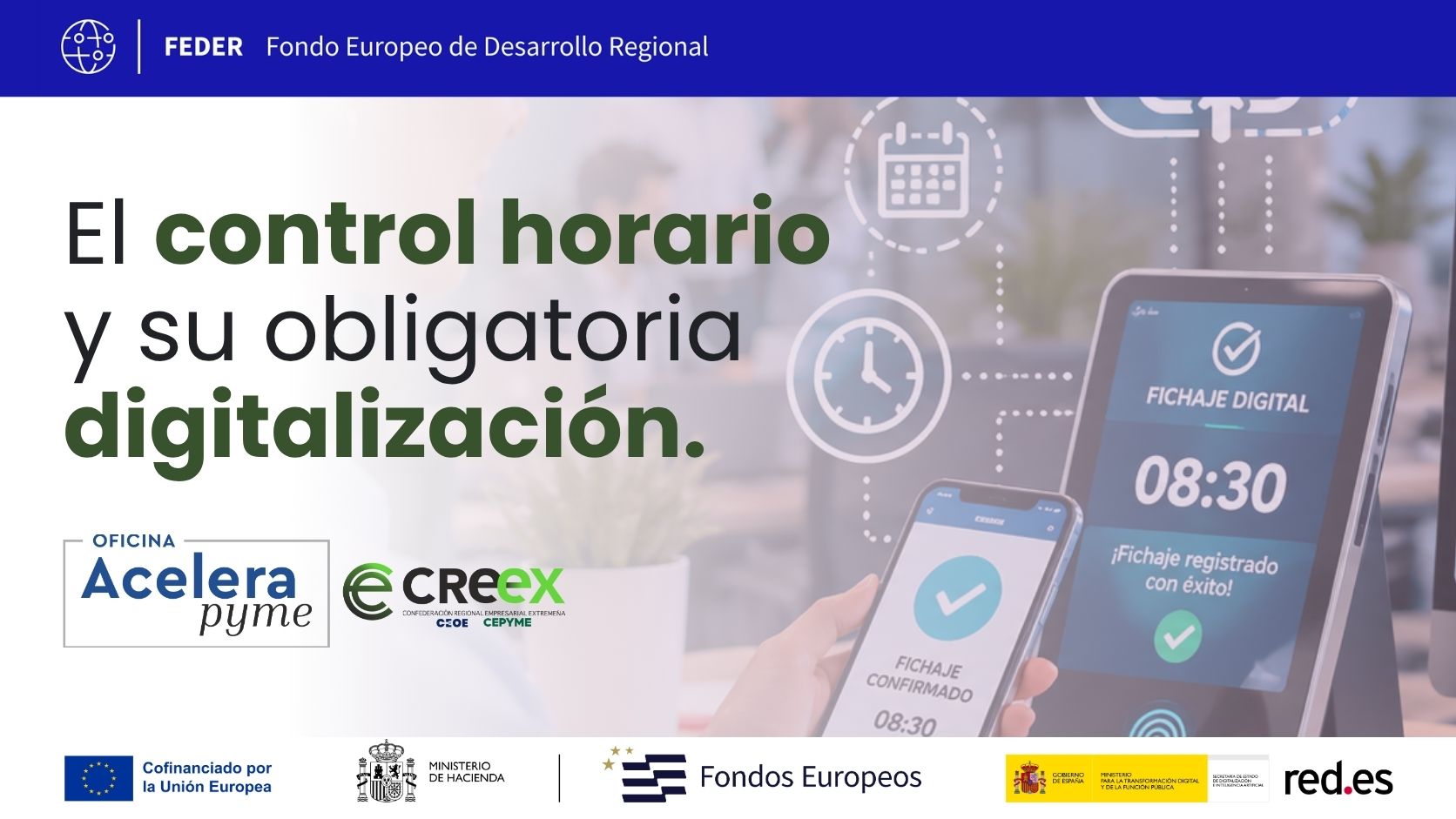 Ley Control Horario | Acelera Pyme Badajoz