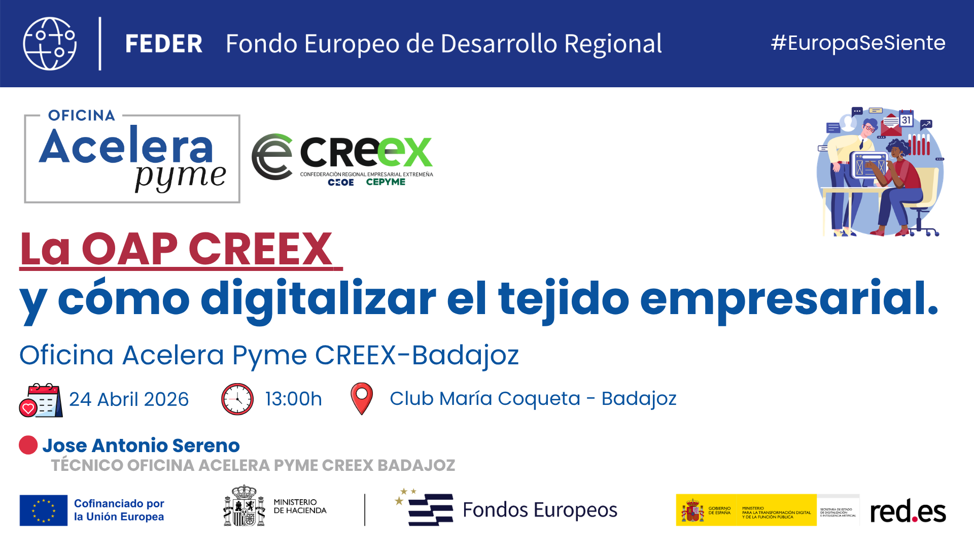 Acelera Pyme CREEX Badajoz | Digitalización en Extremadura